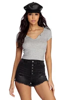 Back To Basics Ribbed Top