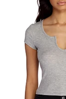 Back To Basics Ribbed Top