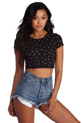 Feelin' The Floral Crop Top