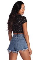 Feelin' The Floral Crop Top