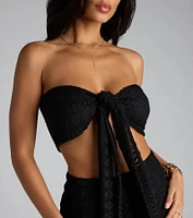 Catching Looks Crochet Bandeau Tube Top