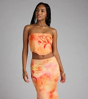 Perfect Symphony Floral Tube Top