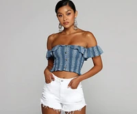 Boho Chic Off The Shoulder Top