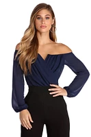 Sophisticated Chiffon Strapless Top