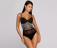 Spotlight Stunner Bustier Bodysuit