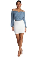 Sophisticated Chiffon Strapless Top