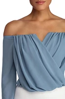 Sophisticated Chiffon Strapless Top