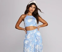 Full Bloom Crop Halter