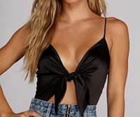 Sleek Satin Bodysuit
