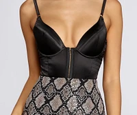 Satin Stunner Bodysuit