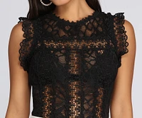 Crochet The Day Lace Bodysuit