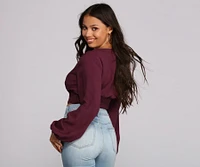 Simply Sweet Surplice Top