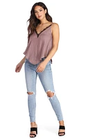 Loving Lace Satin Cami