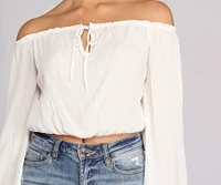 Breezy Boho Keyhole Blouse