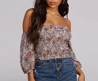 Pretty Paisley Crop Top