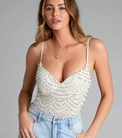 Twisted Angel Embroidered Bodysuit