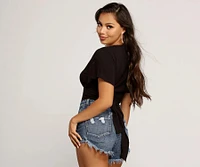 Flirty And Flowy Crop Top