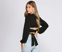 Club Crop Ring Front Top