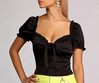 Style It Satin Crop Top