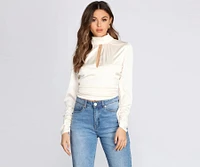 Such A Romantic Satin Blouse