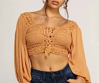 Charming Crochet Crop Top