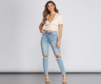 So Sweet Smocked Peasant Top