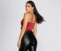 Sleek Satin Bodysuit