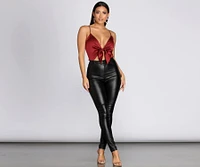 Sleek Satin Bodysuit