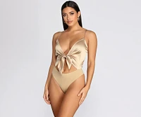Sleek Satin Bodysuit