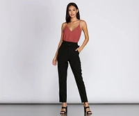 Let Loose V Neck Bodysuit
