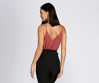 Let Loose V Neck Bodysuit