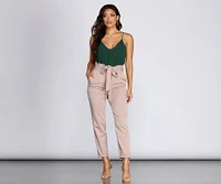 Let Loose V Neck Bodysuit