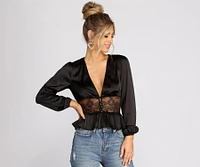 Chic And Sleek Satin Top