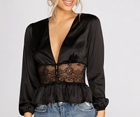 Chic And Sleek Satin Top
