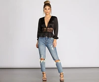 Chic And Sleek Satin Top