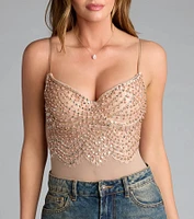 Twisted Angel Embroidered Bodysuit