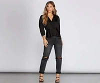 Poised Peplum Blouse