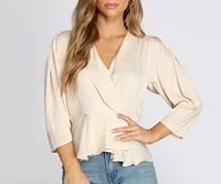 Poised Peplum Blouse