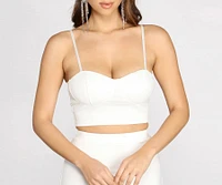 Glam It Up Cropped Bustier