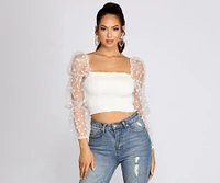 Pretty Polka Dot Smocked Top
