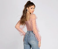 Pretty Polka Dot Smocked Top