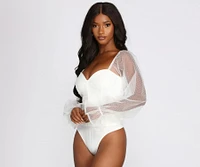 Polka Dot Passion Mesh Bodysuit