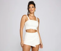 Come Away With Me Cotton Crop Top