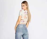 Bloom Floral Crop Top