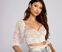 Pretty Blossoms Crop Top