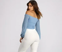 Sophisticated Chiffon Strapless Top