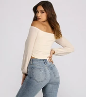 Sophisticated Chiffon Strapless Top