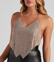 Luxe Life Chainmail Crop Top
