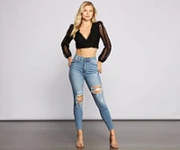 Always Adored Lace Crop Top