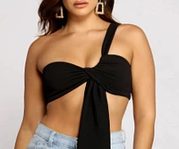 Major Babe One Shoulder Crop Top